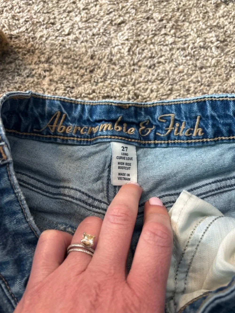 Abercrombie & Fitch High Rise Boot Cut Jeans - Picture 3 of 10